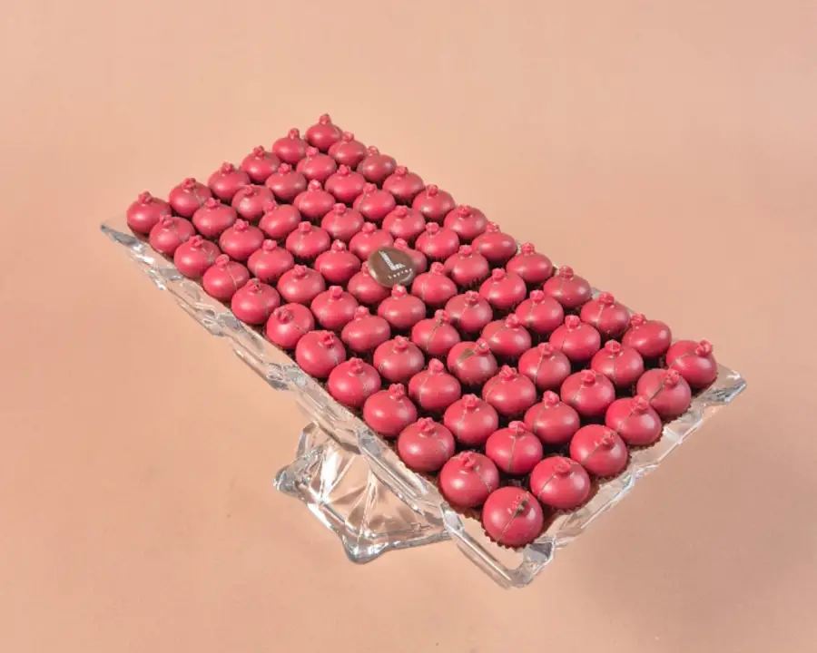 صينية كريستال حلا رمان